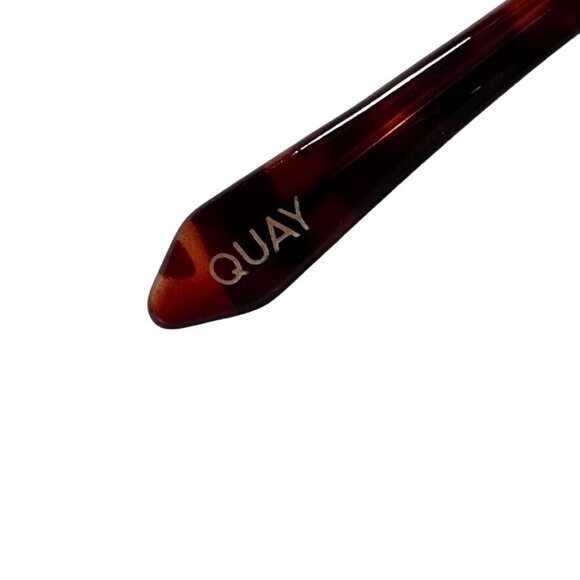 Quay HIGH KEY MICRO Sunglasses Womens Gold Frame Purple Gradient Lens Aviator - Picture 4 of 14